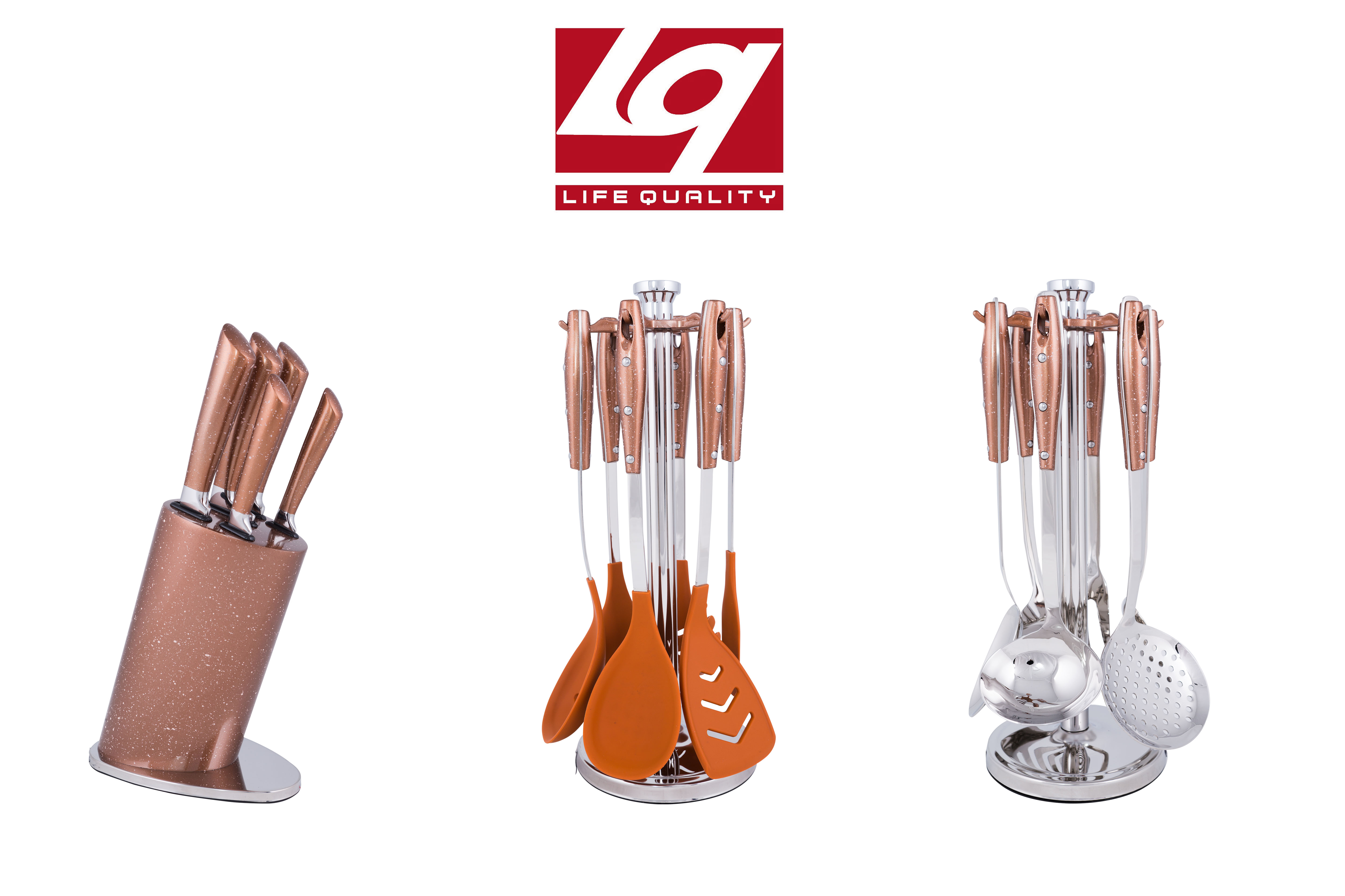 E015 Sprinkled Rose Gold