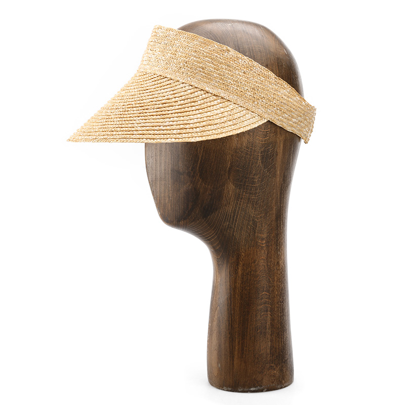 Wheat Straw Visor Adjustable Sun Hat