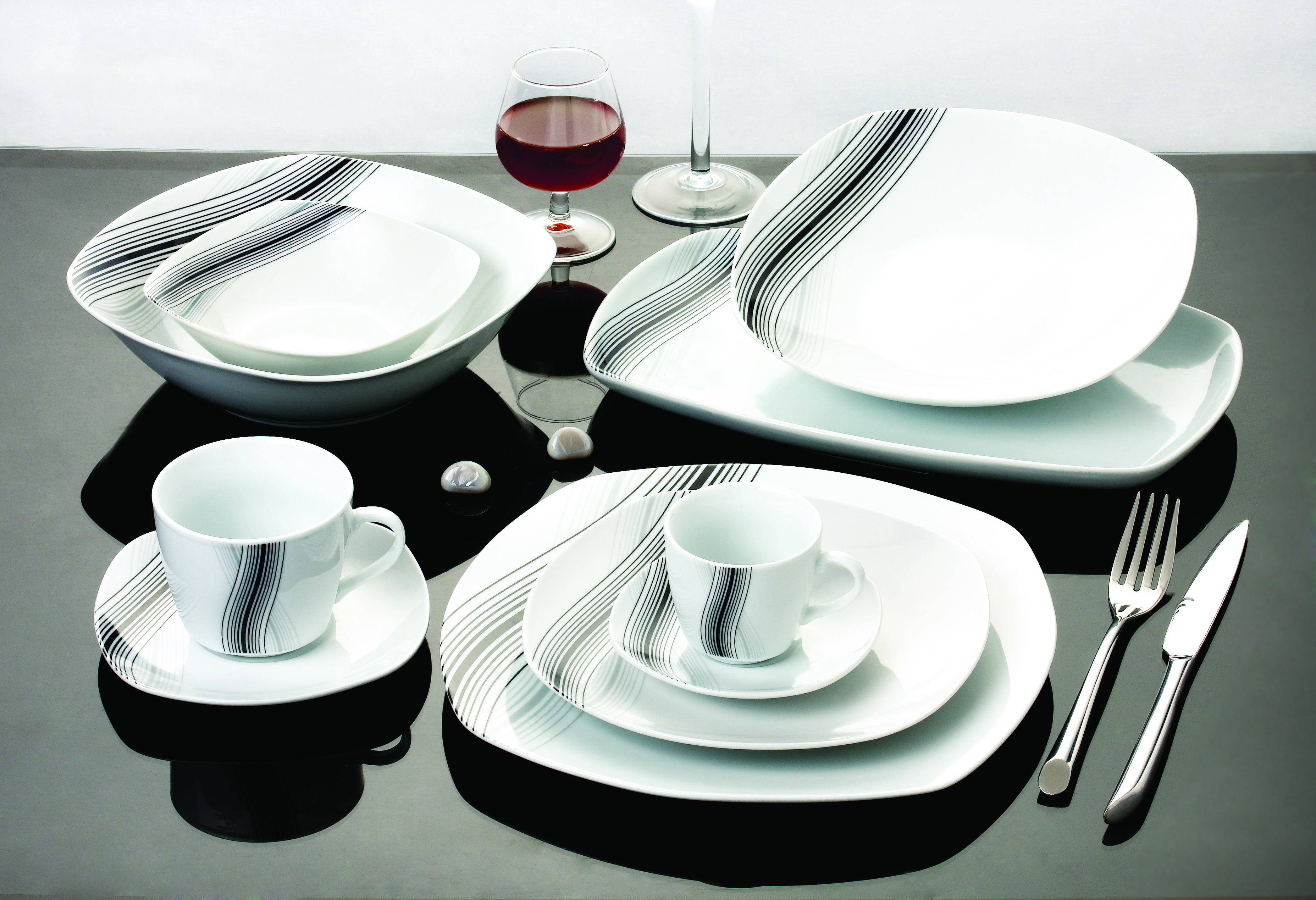 Square Dinner Set 18pcs/19pcs/20pcs/24pcs/42pcs