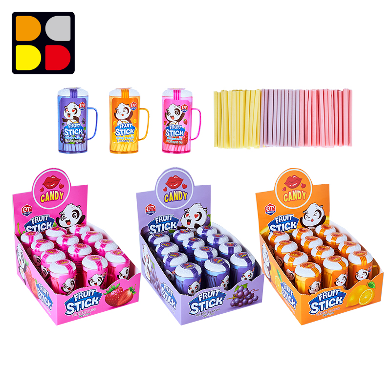 Beer Cup Powder Candy in Straw CC Stick Candy
