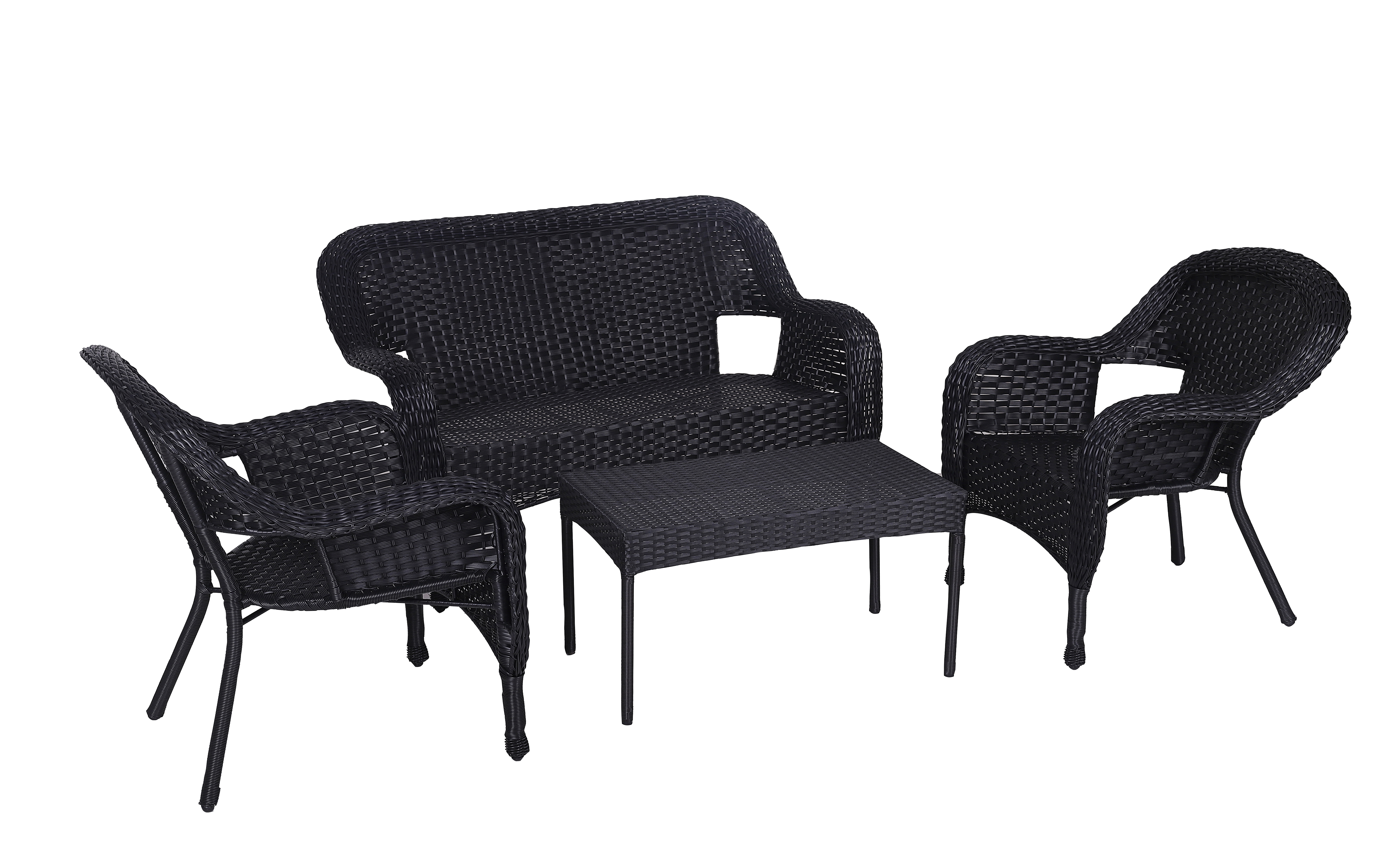 4pcs Wicker Set