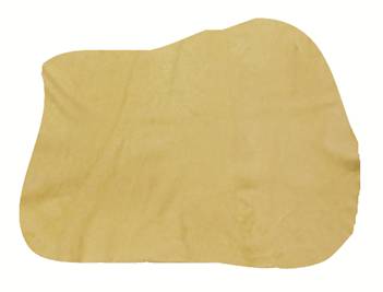 Natural chamois leather, area cut