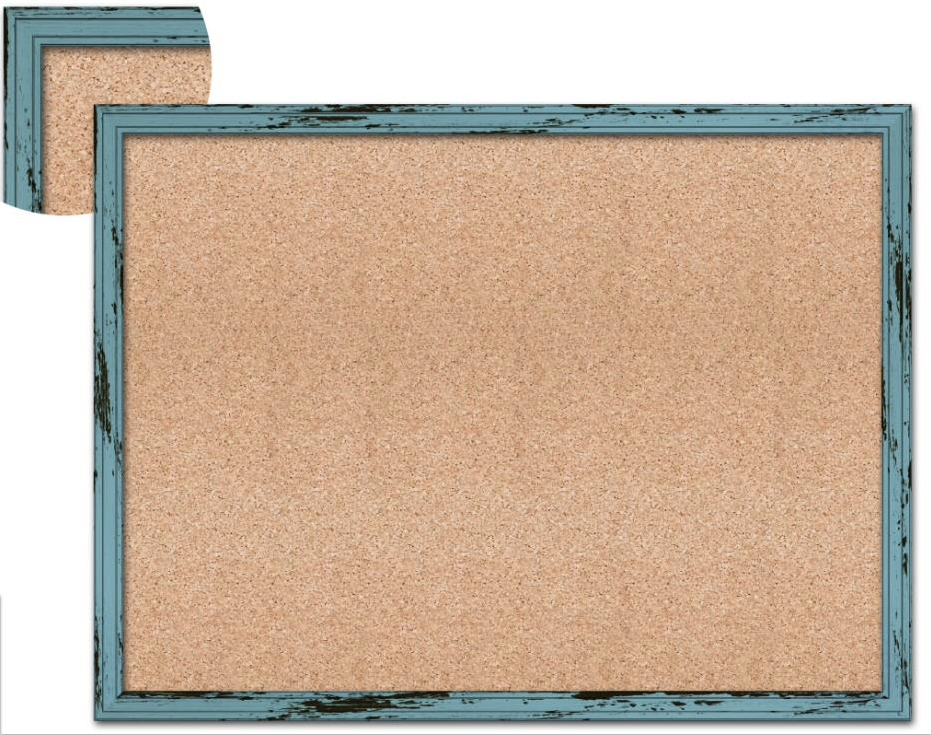 Paper wrapped frame cork board