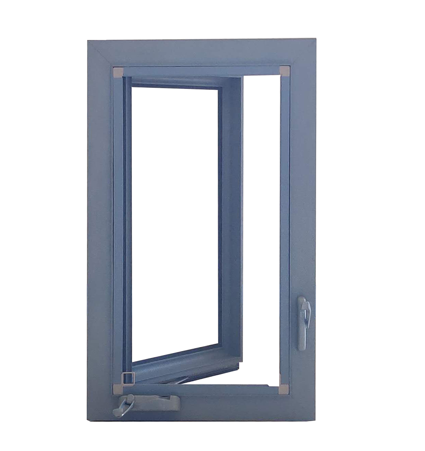 Aluminum profile manual control casement window