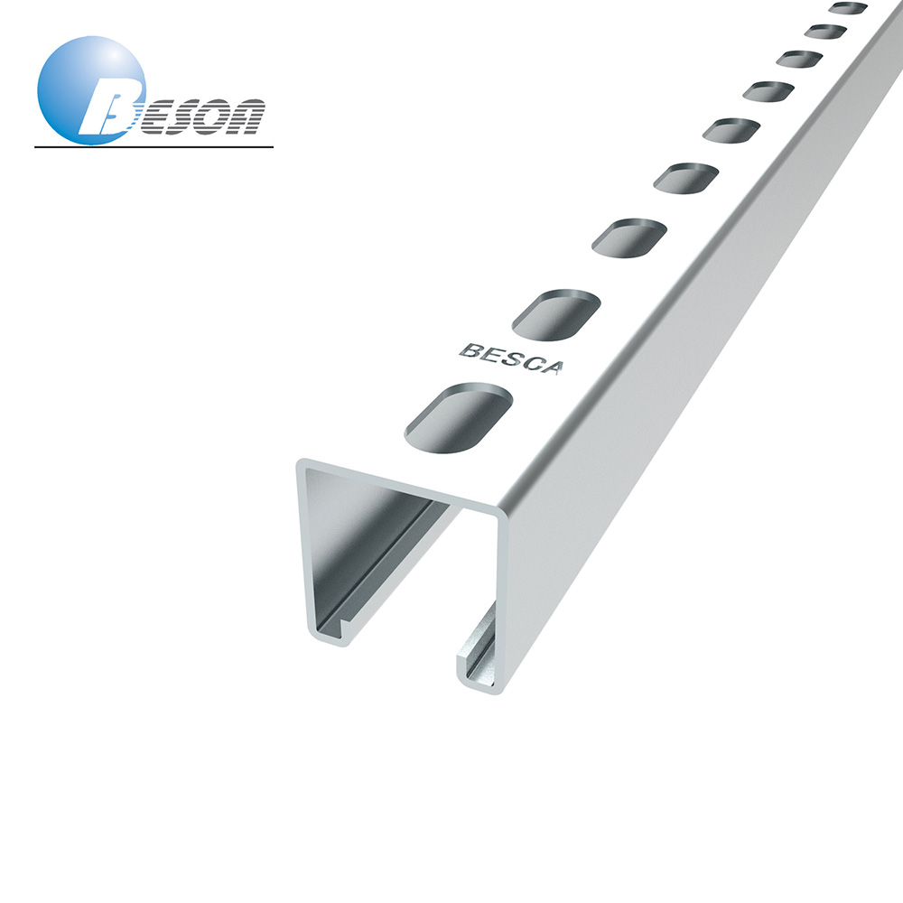 C Type Strut Channel with Channel Closures