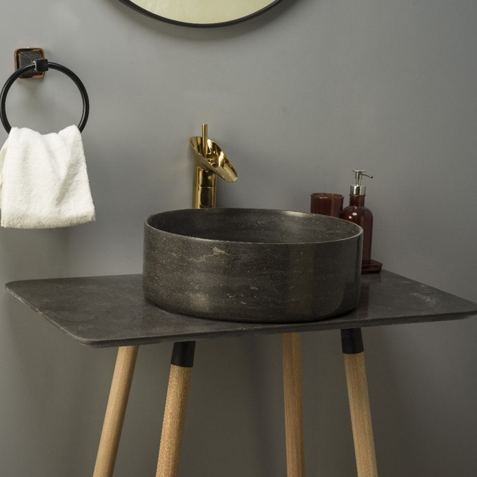 SLR4013BS Contemporary Design Wash Basin in Natural Marble