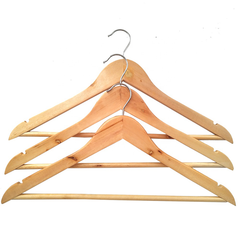 Hot selling cheap chinese hard wooden hanger with B Grade