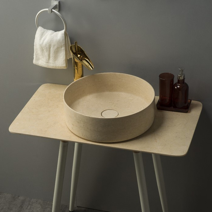 SLR4013GL Contemporary Design Wash Basin in Natural Marble