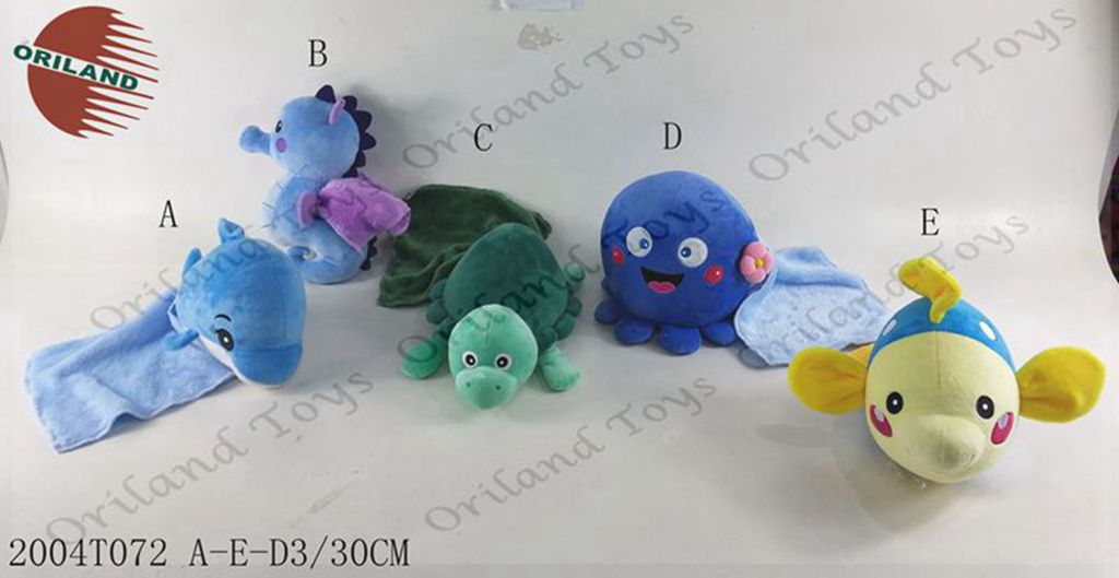 Baby plush toy with doudou latest baby custom stuffed sea animal soft toys