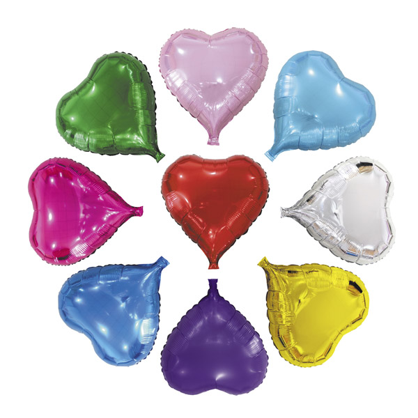 2020 canton fair Foil Balloons Heart Shape Mylar Helium Balloon Party Decorations Supplies 18 Inch