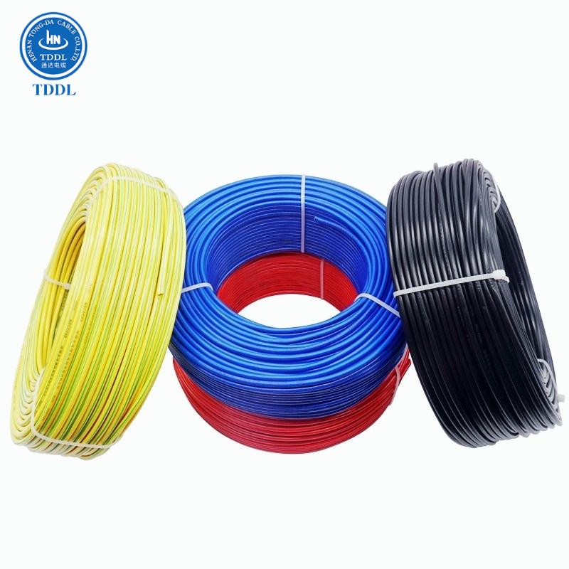 BV Bvr RV H05V-U H05V-K H07V-U H07V-K Copper Conductor PVC Nylon Insulation Electric Single Building Wire