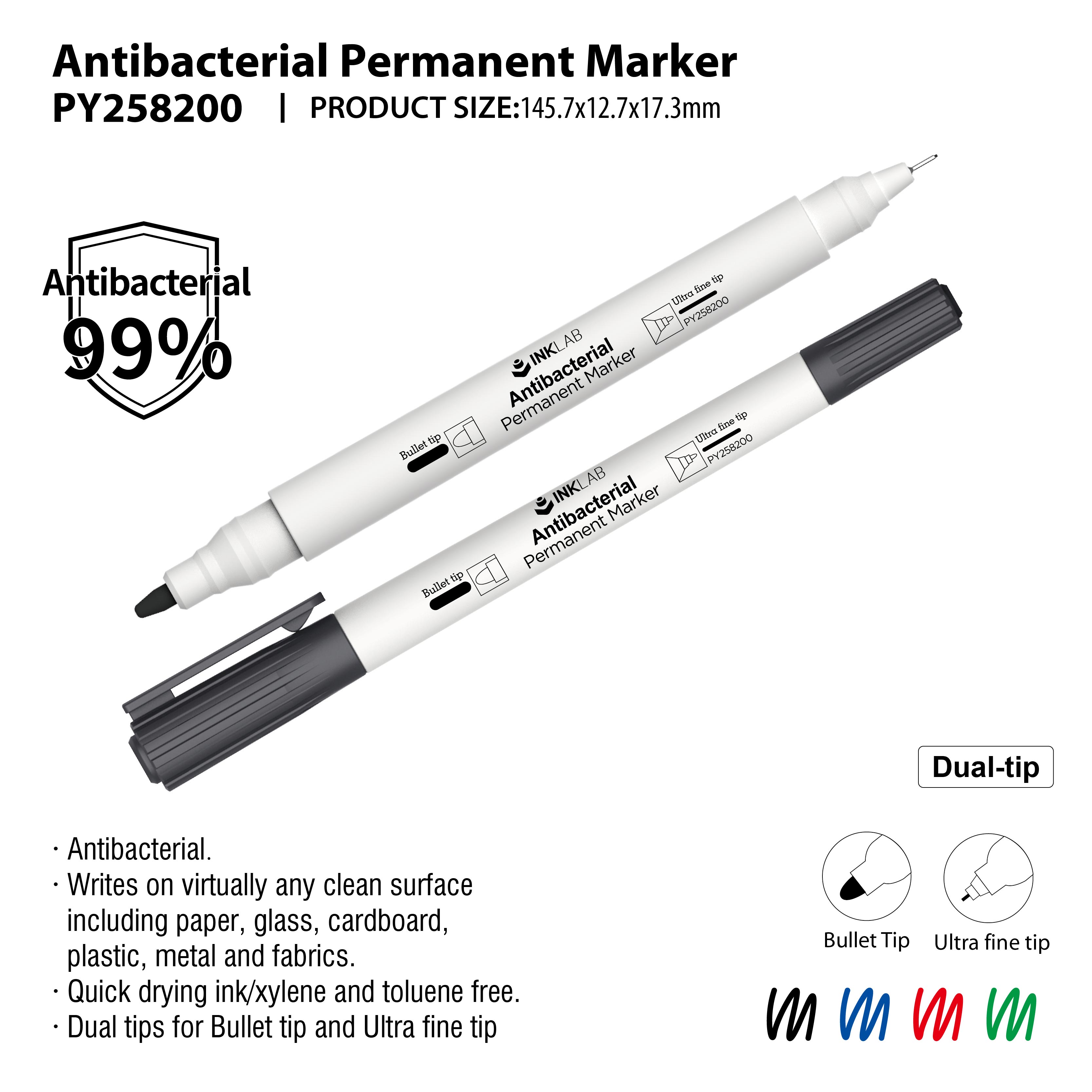 Antibacterial Permanent Marker