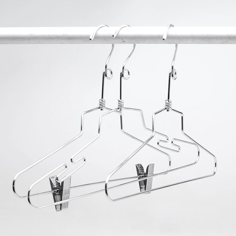 Wire hanger metal hanger pant clips hanger