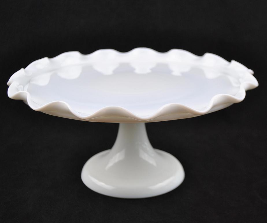 Milk Glass Cake Stand