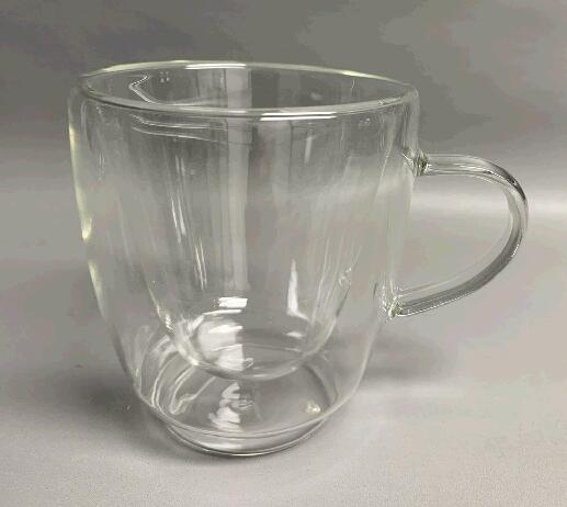Hot Selling High Borosilicate Double wall glass coffee mug 200ml ODM OEM
