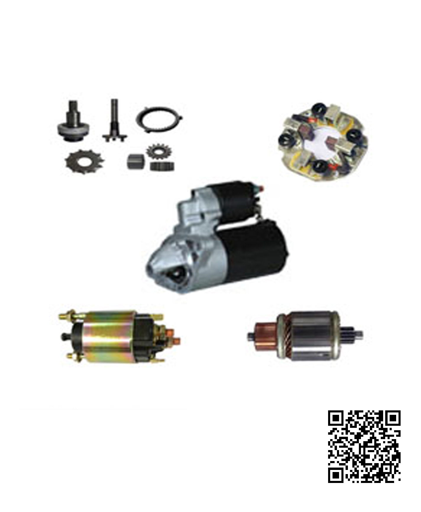 STARTER PARTS ARMATURE HOUSING, ROTOR, STATOR，Solenoid Switch ARRANQUE MOTOR ALTERNATOR