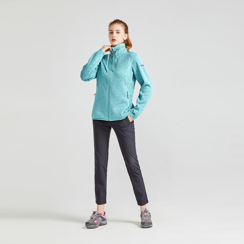 Ladies knitted fleece jacket