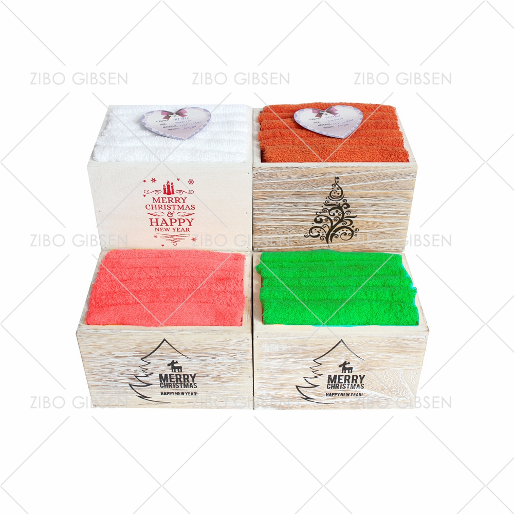 Cotton towel set with basket towel set gift towel set guest towel