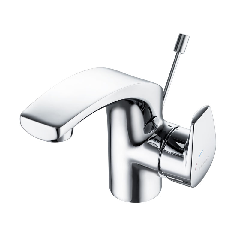 Bravat Single Hand Basin Mixer With Lift Rod Waste faucet water filter