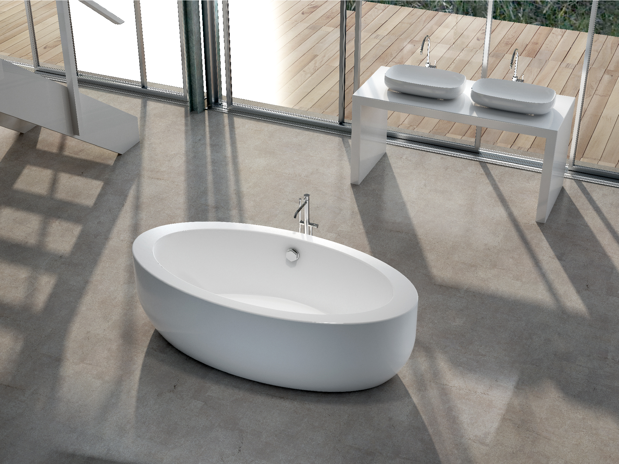 Acrylic Free standing bathtub