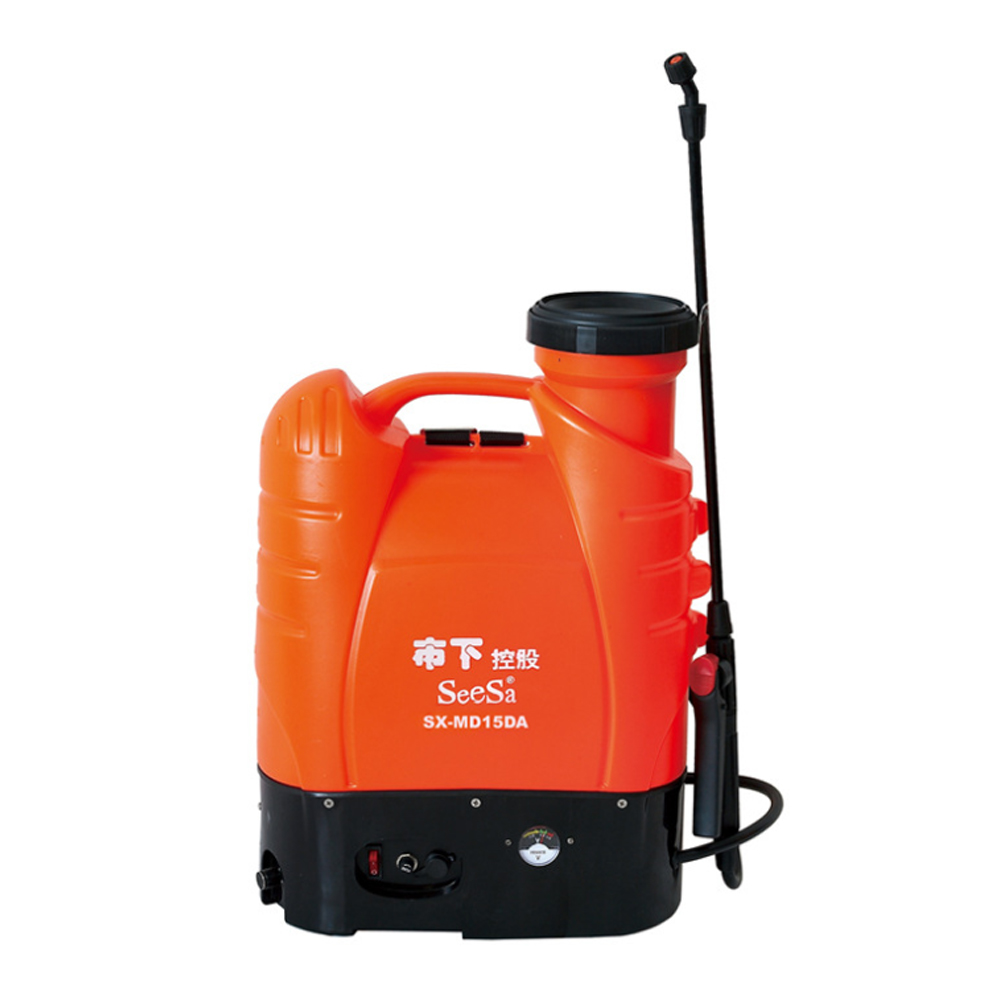 Seesa 15 liter charge electric pressure knapsack agriculture garden disinfect sprayer with voltmeter