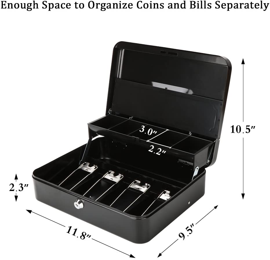 Portable Beach Deposit Metal Cash box Safe Box