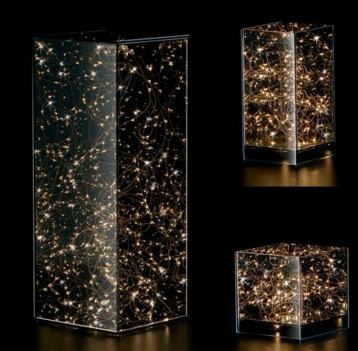 LED Holiday Used Smoky Glass Box