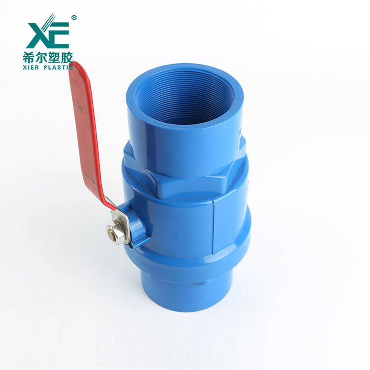 PVC Two Pieces Ball Valve-Ss201 Handle