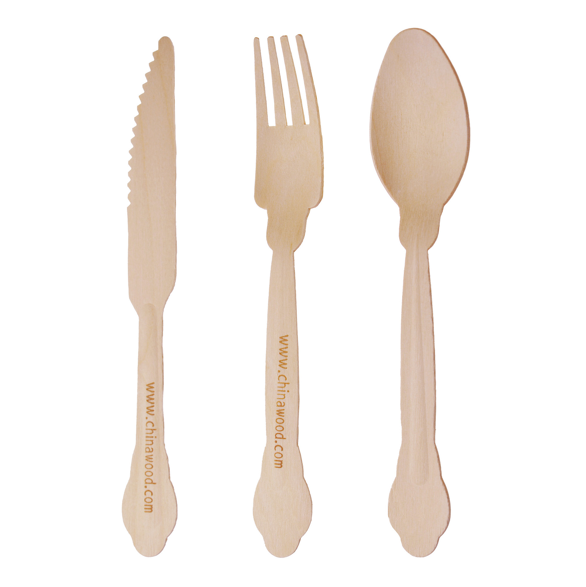 Disposable wooden cutlery