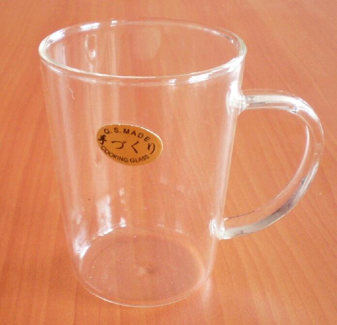 Classical Shape Mouth Blown High Borosilicate Single wall glass cup for Big Promotion EU standard