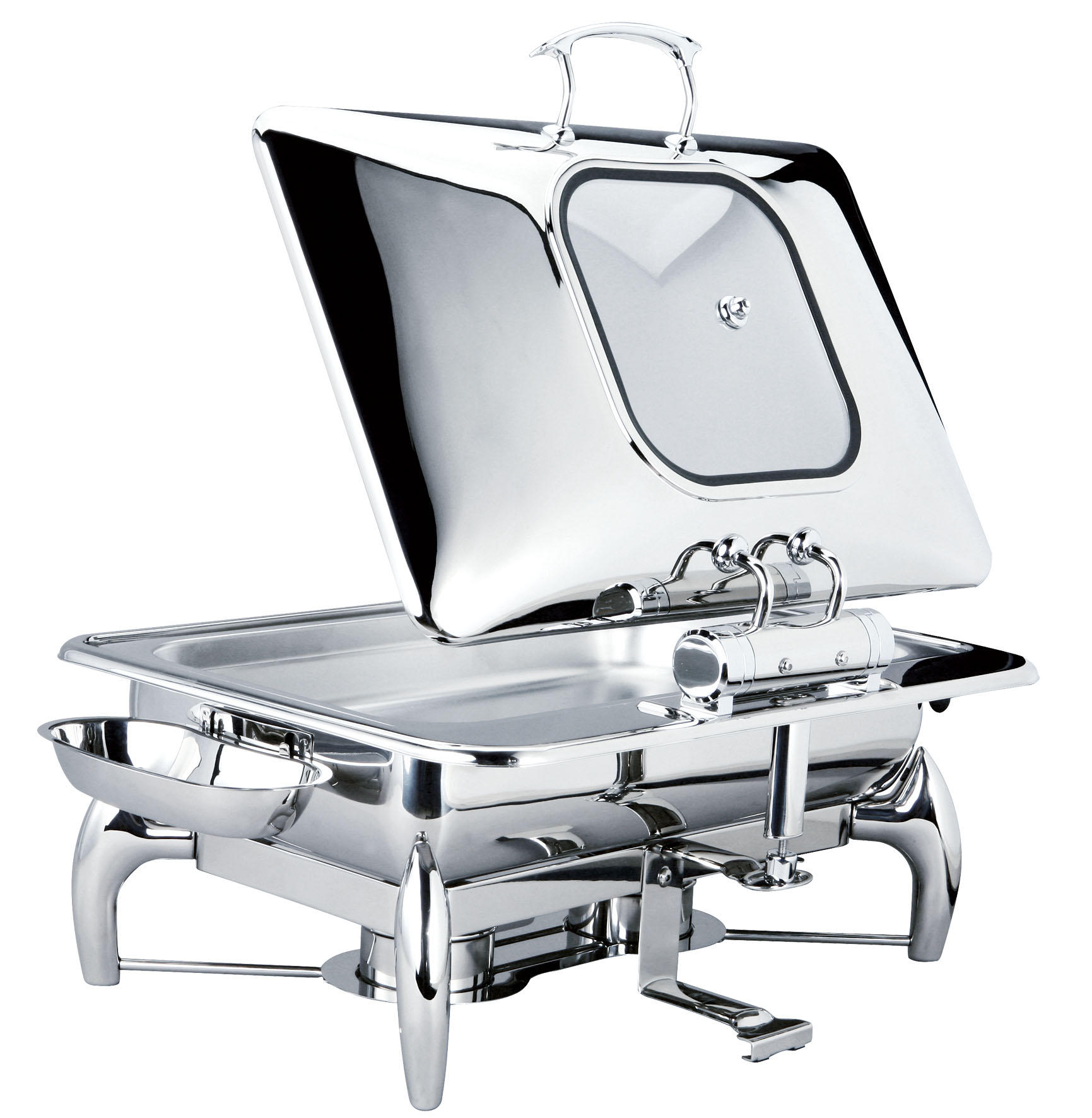Exquisite collection chafing dish with Hydraulic hinge