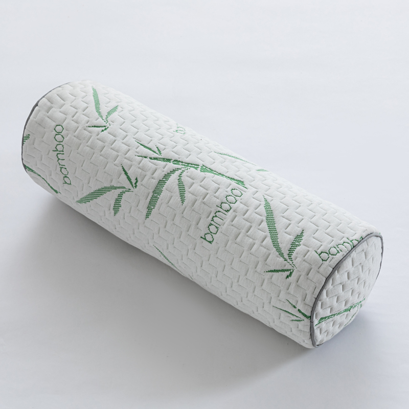 bamboo memory foam bolster pillow