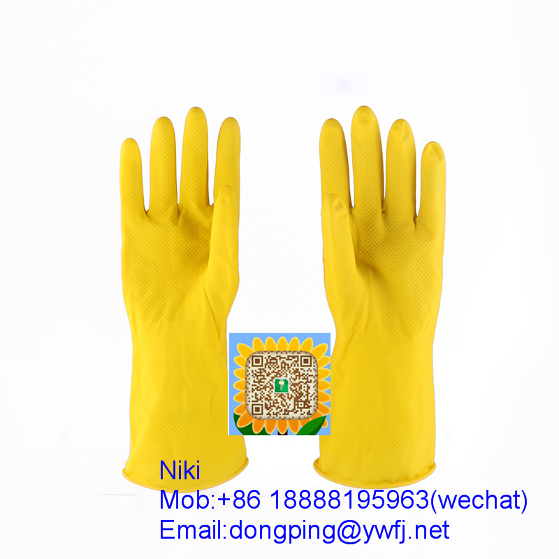 economichousehold latex gloves woman use household gloves