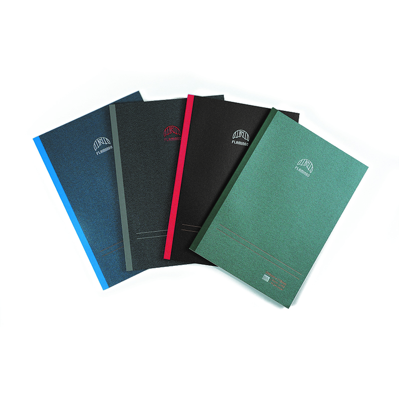 Pearl paper cover with hotstamping glued exercise book