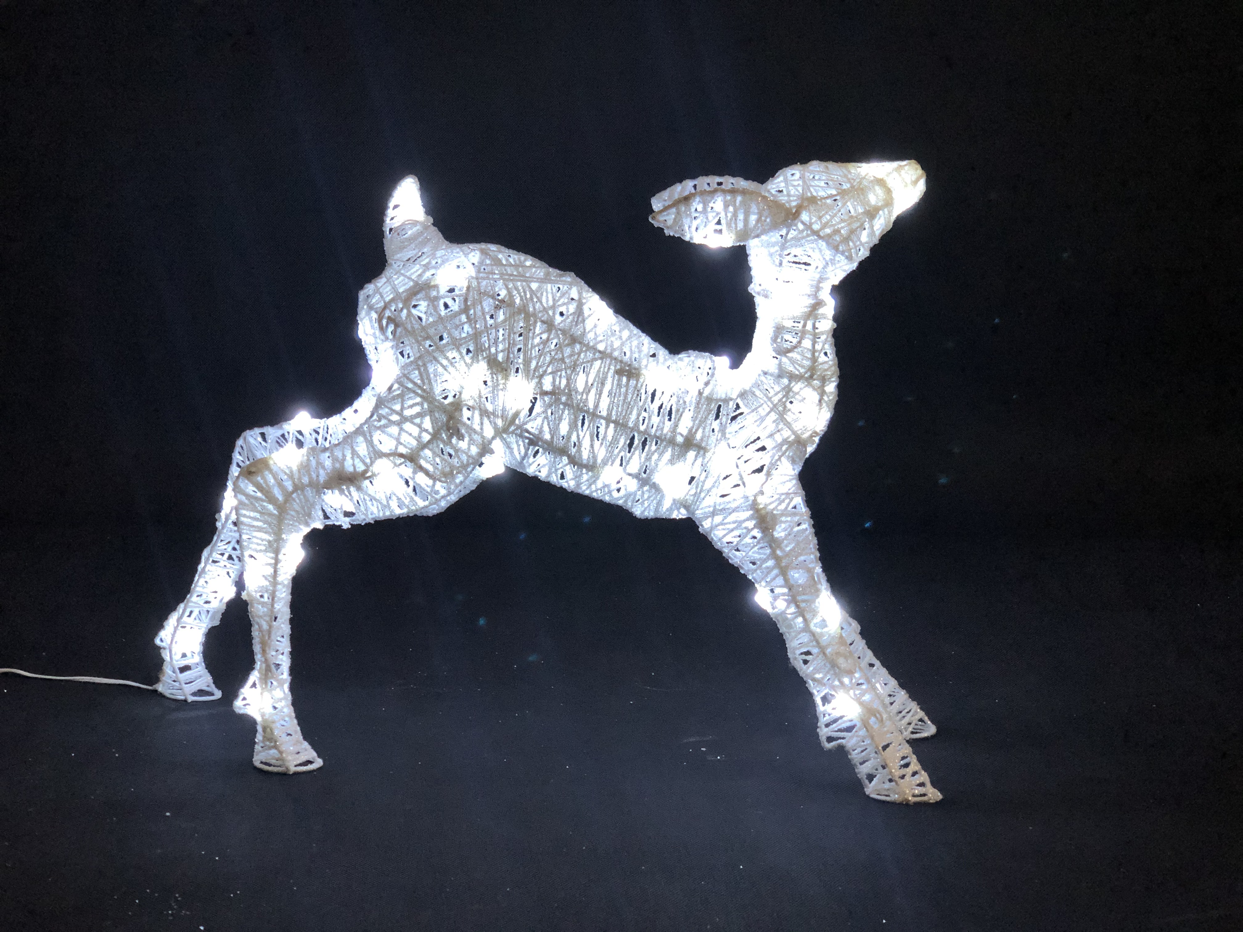 40cmH Cotton Wired deer