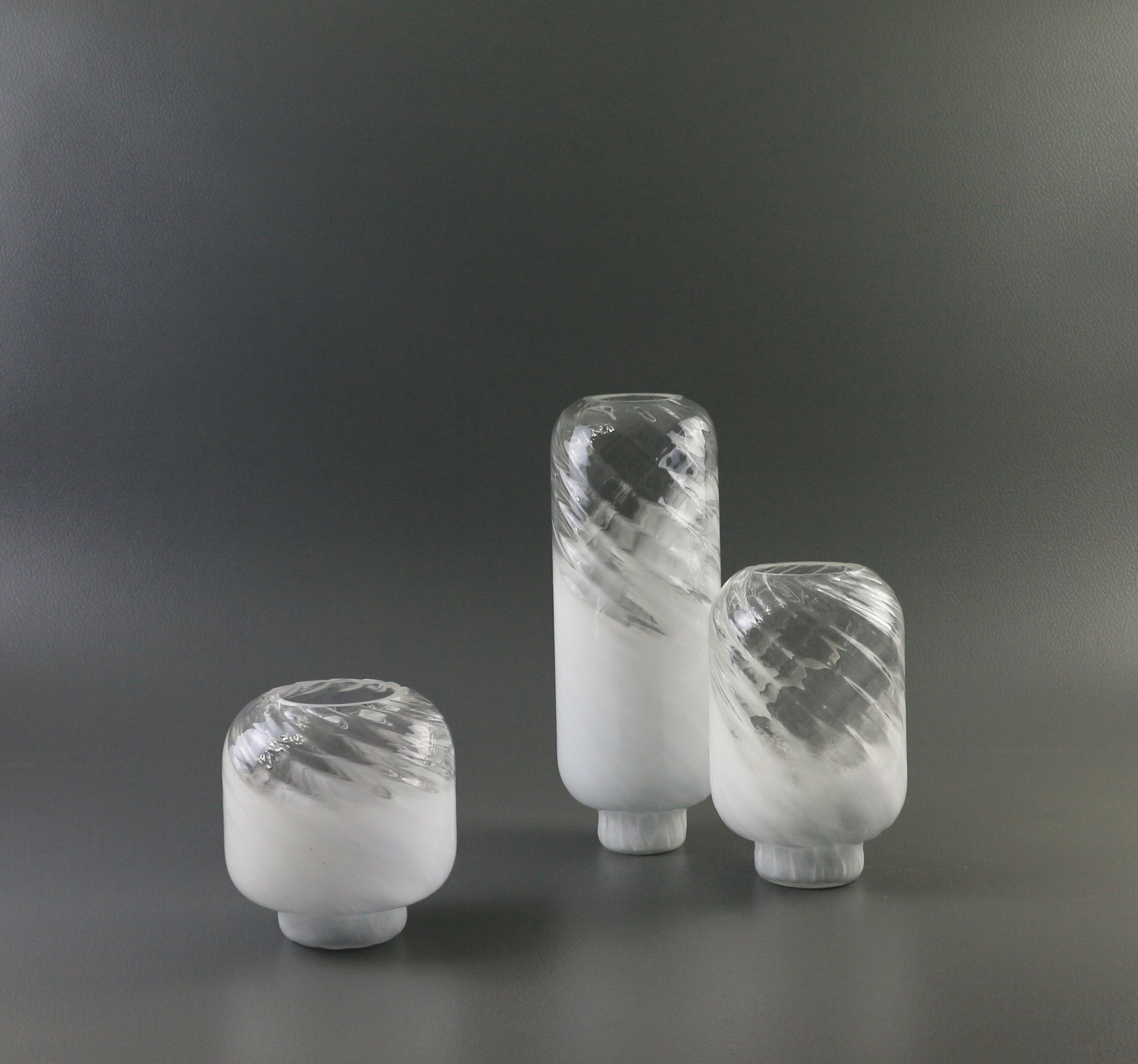 Handmade color glass vase