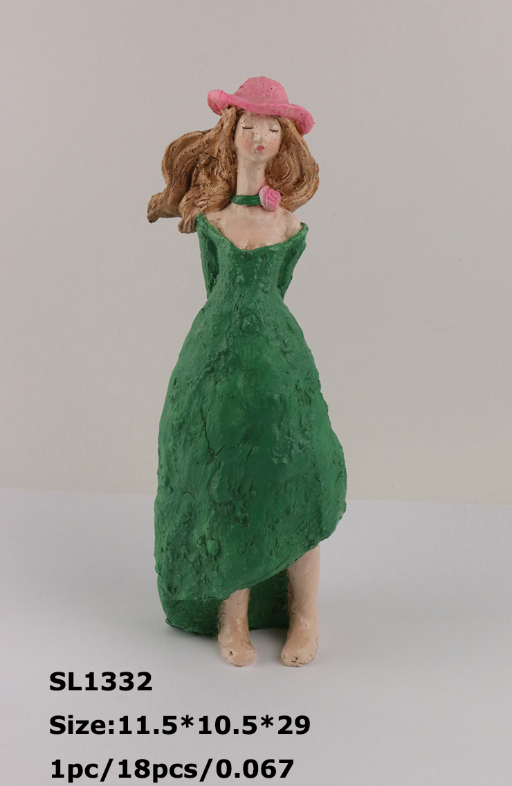 Resin decorations - garden series-Girl