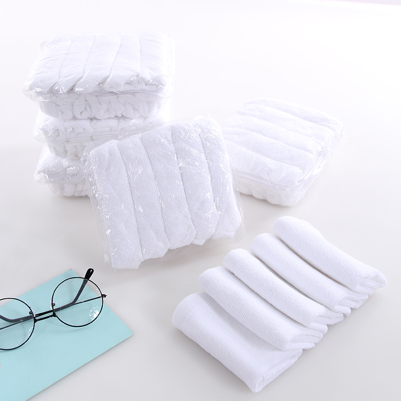 Factory Wholesale White Cotton Airline Hot Towel