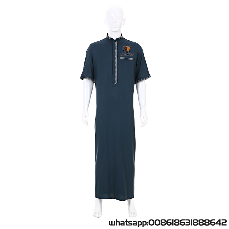 Men`s Short Sleeve Qatari Thobe