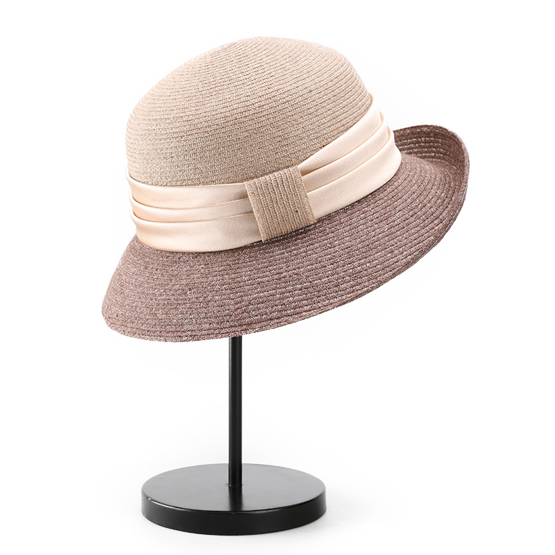 Dissymmetrical Hemp Hat Splicing straw Hat