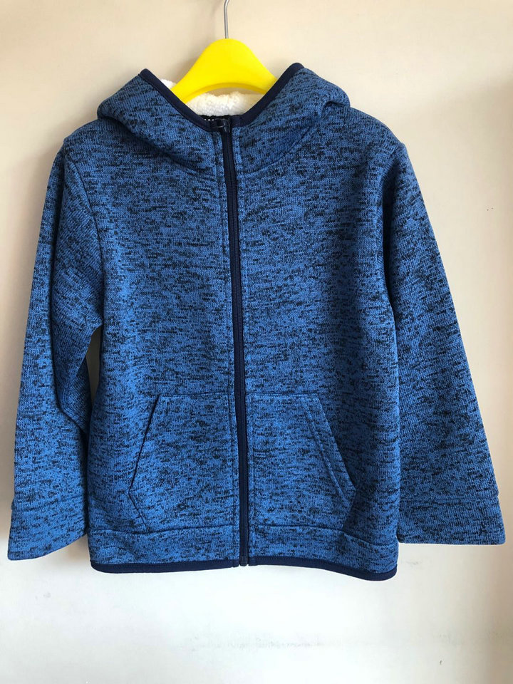 Boys Thick Needle Brushed Fleece Zip Thru Jacket