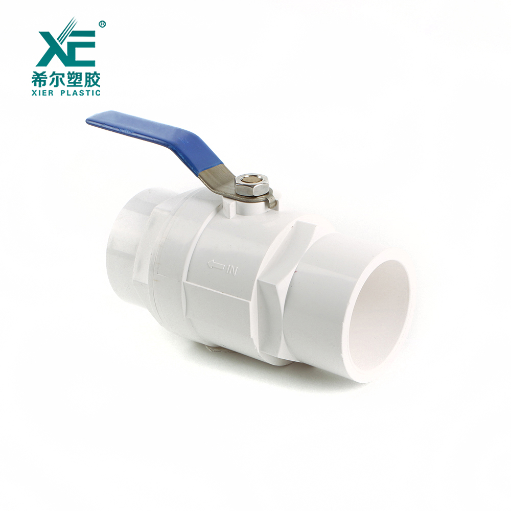 PVC Two Pieces Ball Valve-Ss201 Handle