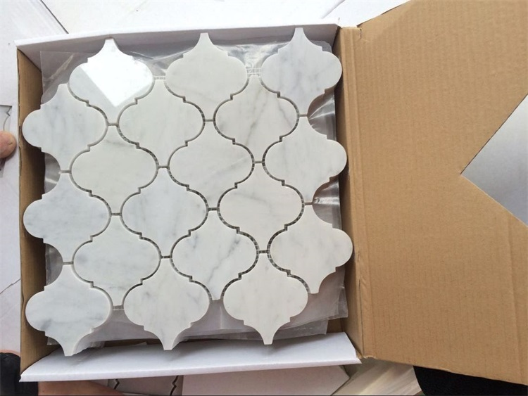 carrara white different mosaics