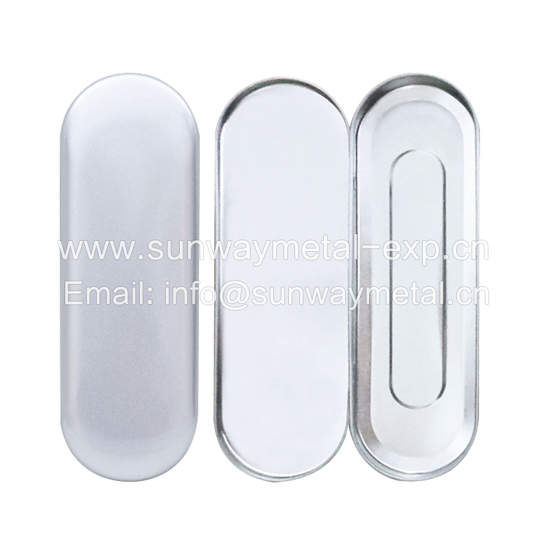 oval tin pencil case customized printing&logo