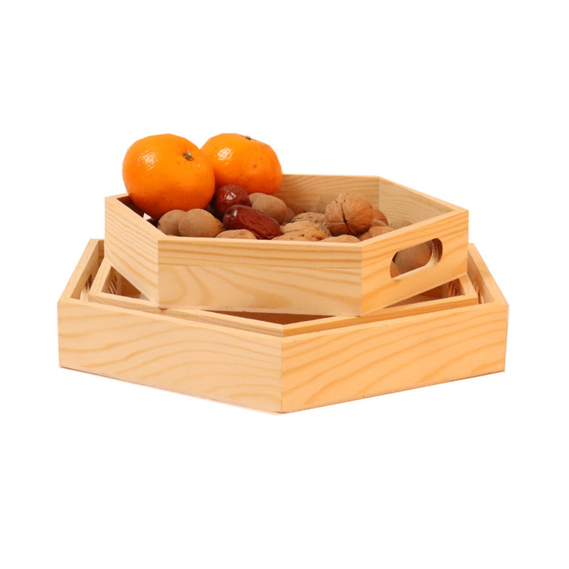 Wooden Breakfast Tray Wooden Serving Tray Wood Trays with Handles Wooden Nested Serving Trays