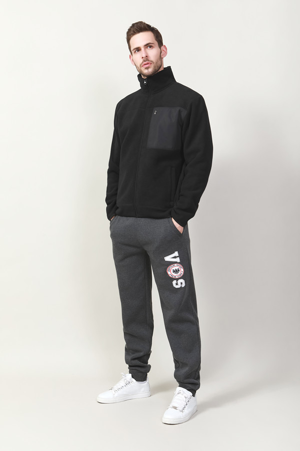 Men's Polar Fleece Bonded Sherpa Fashion Jacket