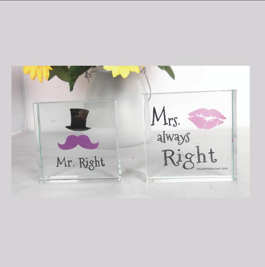 Glass Message Block