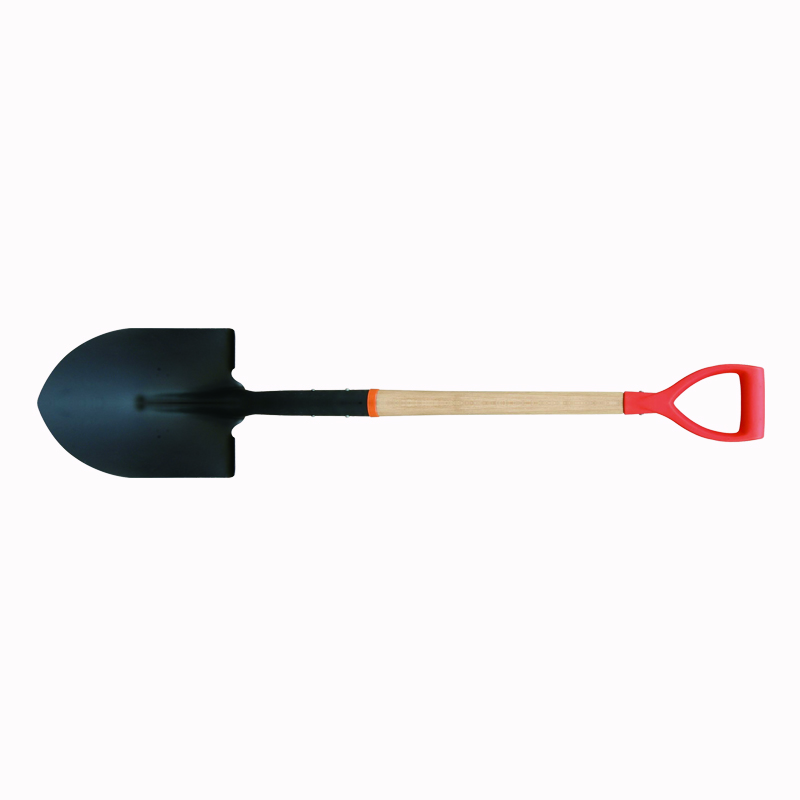 Round Shovel Wooden Handle D PVC Grip