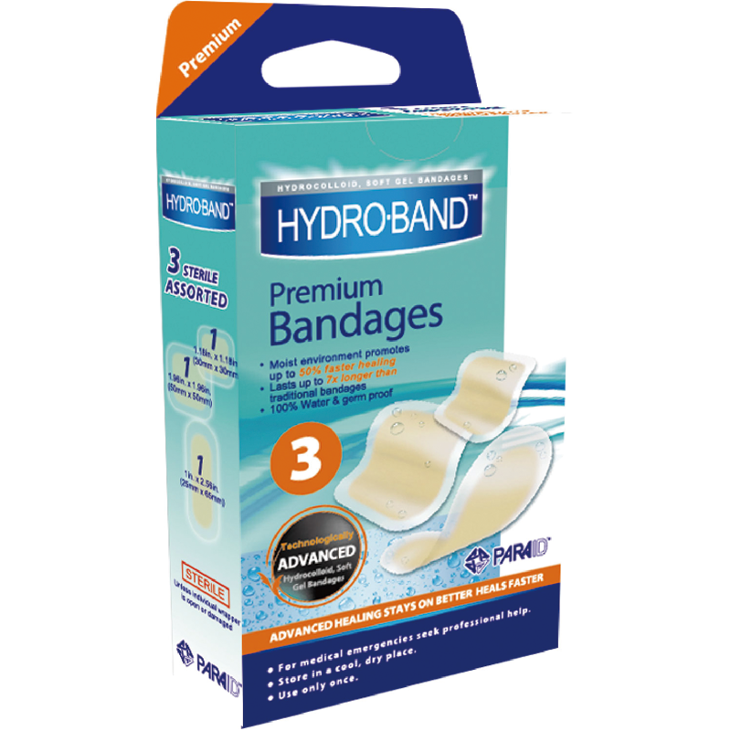 Hydrocolloid Premium Bandages,3pcs