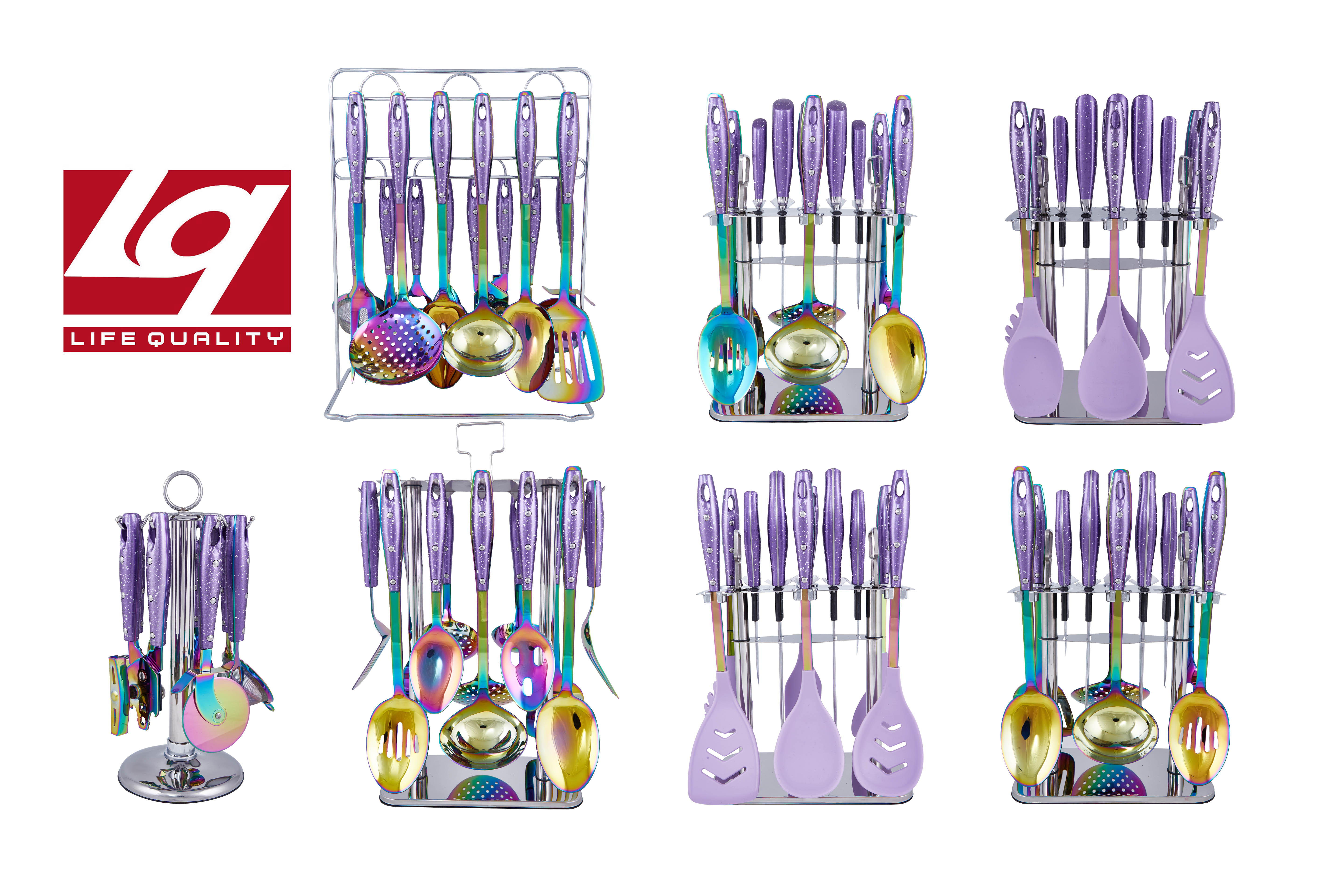 E015 Sprinkled Deep Purple Big Sets